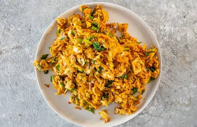 Kottu Roti - Chopped flatbread with vegetables and meat